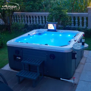 Jy8015 Outdoor 7 Person Acrylic Whirlpools Spa Hot Tube Outdoor With Base Bottom And Stair thumbnail-1