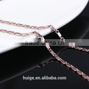 2015 Gold Jewellery Long Fashion Chain & Coffee Gold Plated Link Chain thumbnail-3