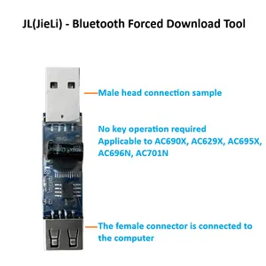 JL Chips Forced Download Tools 4.0 Updater Full Series JieLi Bluetooth Chips Programmer MCU Development IC Burner USB Serial Port Debug Upgrade Dongle thumbnail-1