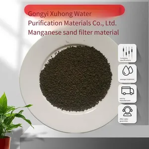 Granular Manganese Sand for Groundwater and Drinking Water Filtration, High-content Filter Media for Printing and Dyeing Industrial Wastewater With Good Results thumbnail-3