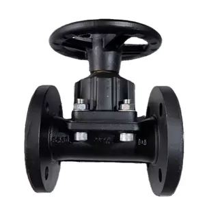 Diaphragm Valve PN10/PN16 Flange Ductile Iron Rubber Soft Seal Type Anti-Corrosion Manual Shutoff Valve Corrosion-resistant thumbnail-1