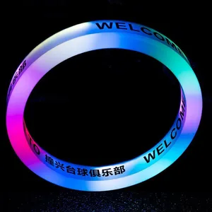 Colorful Ip65 Led Ring Light Box Rectangle Acrylic Source Gradient Atmosphere Hanging Neon Light Bar For Outdoor Coffee Shop thumbnail-4