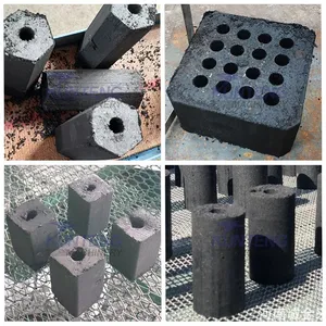 Hexagonal Honeycomb Charcoal Making Machine Coke Powder Briquetting Machine EPC thumbnail-5