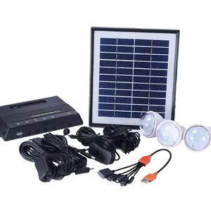 Lantopower 5W Mini Solar Panel Mobile Phone Charging Station Indoor Lithium Ion Storage Polycrystalline Silicon Solar Power System AC Charging thumbnail-1