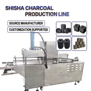 Arab Market Full Automatic Hookah Charcoal Production Line Round Shisha Disc Coal Machine EPC thumbnail-1