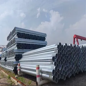 Q235 Hot Dip Galvanized GI Pipe Anti Corrosion Zinc Coated Tube for Agricultural Greenhouse Frame thumbnail-5