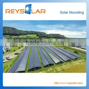 Aluminum Solar Ground Steel Bracket Solar Mounting Structure Photovoltaic Power System thumbnail-1
