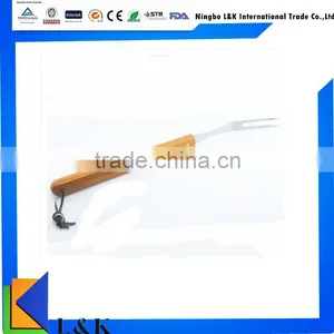 Wood Handle Bbq Fork/bbq Tool/bbq Set thumbnail-1