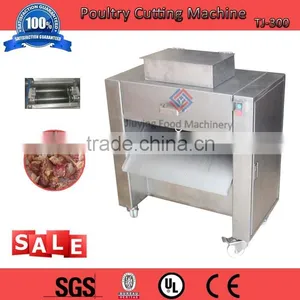 TJ-300 Commercial Stainless Steel Chicken Poultry Meat Cutting Machine Price For Sale thumbnail-1