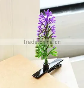 2015 Fashion Green Head Plants Grass Bean Sprout Flower Hairpin thumbnail-5
