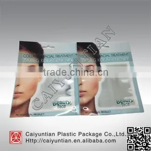 Three Side Seal Facial SPA Mask Packaging Bag With Hang Hole thumbnail-1