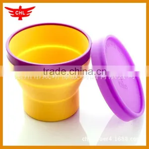 2015 Easy Take Camping Folding Silicone Cup With Lid thumbnail-1