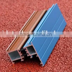 Red Paint Coated Aluminium Extrusion for Glass Widnow thumbnail-1