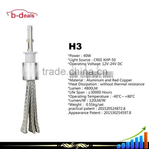 B-Deals High Power R3 6000k 4800LM Plug and Play h3 Led Auto Headlight thumbnail-5