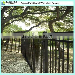 3 Rails 5ft High Commercial Black Powder Coated Pool Fence Supplier thumbnail-4