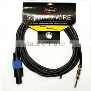 Low Price ,Low Noise Speaker Cable 6.35 Speakon Connector thumbnail-1