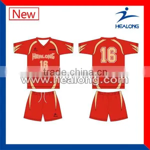 Sublimation Volleyball Uniform Jersey With Top Quality thumbnail-1