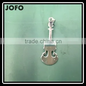 Rock Style Stainless Steel Guitar Pendant For Men thumbnail-1