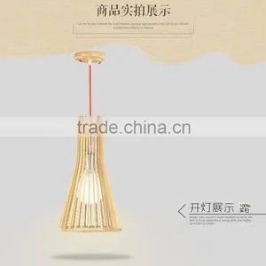 Modern Vintage Fancy Style Wood Pendant Lamp Lighting JK-8005B-03 Wooden LED Pendant Light thumbnail-2
