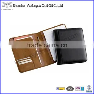 2016 Hot Sale Business Simple Custom PU Leather Writing Pad Holder thumbnail-1