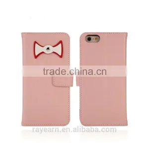 Sweety Bow Tie Leather Case for IPhone User Young Group thumbnail-2
