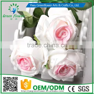 2016 Wholesale 12 PCS 8 Color Latex Artificial PU Flowers Rose Bouquet Wedding Bridal Decor Display Christmas Real Touch Flower thumbnail-1