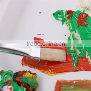 Hot Selling Free Sample China 3Pcs Flat Shap Bristle Hair Wooden Handle Art Paint Brush Manufactures thumbnail-6