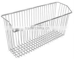 Chrome Wire Bed Basket - Large Tall - 150mm x 500mm x 250mm (DxWxH) Chrome Wire Bed Basket thumbnail-1