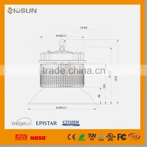 5 Years Warranty 50W 100W 150W 200W 250W LED Industrial High Bay Lighting thumbnail-6