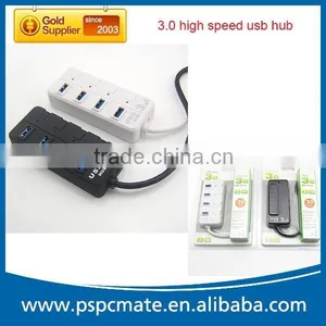 3.0 Super High Speed 4 Port Usb Hub With Switch Button thumbnail-1