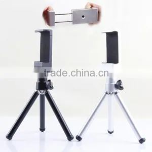 No Patent 2 Sections Extendable Mini Aluminum Tripod Stand With Metal Mount Adapter for Apple IPhone 6 Plus,Samsung Note,HTC thumbnail-2