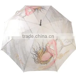 Standard Girl Painting Straight Umbrella Size thumbnail-2