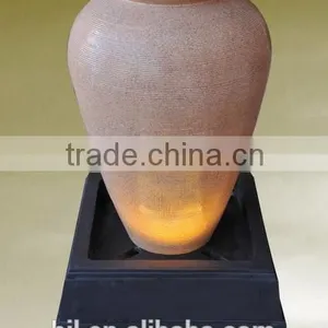 Hotel Decorative Led Resin Vase Fountain thumbnail-1