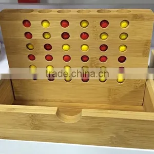 2016 New High Quality Wooden Connect in a Row Game Travel Game thumbnail-1