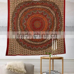 Queen Mandala Tapestry Wholesale Printed Indian Wall Hanging Hippie Picnic Throw Boho Cotton Bedspread Bohemian Beach Blanket thumbnail-1