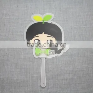 2016 Hot Selling pp Animal Print Hand Fan Small Hand Fan Advertising Fan for Children thumbnail-2