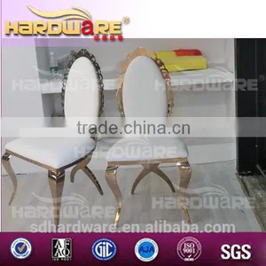 CHINA FOSHAN FURNITURE FLOWER SHAPE BACK DINING CHAIR FOR WEDDING thumbnail-5
