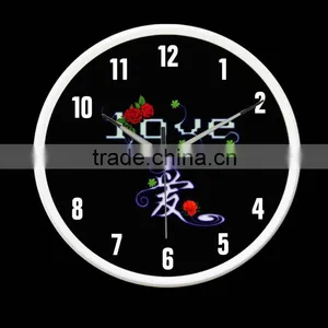 12" Smart Light Metal Silence Wall Clock thumbnail-1