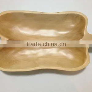 Eco-friendly China Supplier Wooden Plate,fan-shaped Serving Plate,Serving Platter thumbnail-1