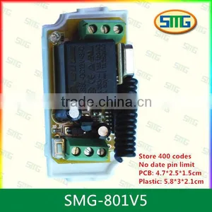 SMG-801V5 Long Range Wireless 12v Garage Door Remote Controller Transmitter Receiver thumbnail-2