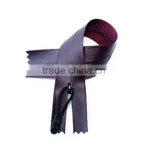 #5 Open End Nylon Coil Zippers 5# Nylon Separating Zipper thumbnail-4