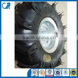 Heavy Duty 10 Inch Herringbone Rubber Wheel 4.10/3.50-4 for Farm Tractor thumbnail-1