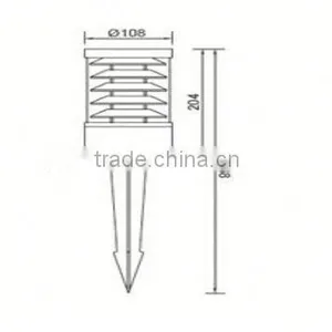 High Quality Stainless Steel Clear PC Outdoor Led Garden Lights thumbnail-4