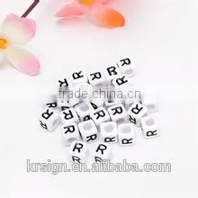 Lucite,Acrylic, Plastic Loose Beads Material Alphabet,acrylic Alphabet Beads thumbnail-1