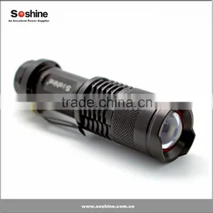 Soshine TC3 300lm Mini Led Flashlight Torch Adjustable Focus Zoom Light Lamp thumbnail-4