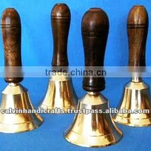 Brass Hand Bells/ Indian Brass Bell/ Table Bell/ Call Bell NBB 005 thumbnail-1