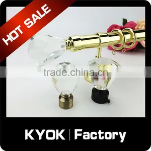 KYOK Double Curtain Rod Accessories , Golden Curtains Rods in Dubai thumbnail-1