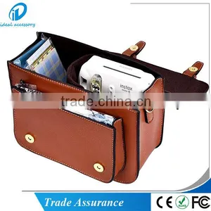 Retro PU Leather Camera Bag Case With Shoulder Strap for Fujifilm Instax Mini 7s 8 70 25 90 50s Instant Cameras thumbnail-2