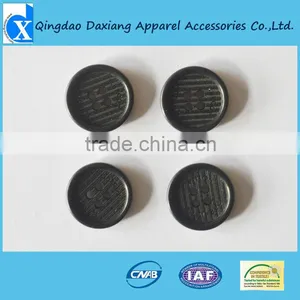 Round Shape Nature Black Real Corozo Button thumbnail-1