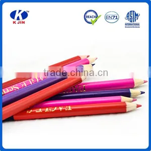 2016 Wholesale Slap-up Double-end Wood Color Pencil With Customized Logo for Art thumbnail-6